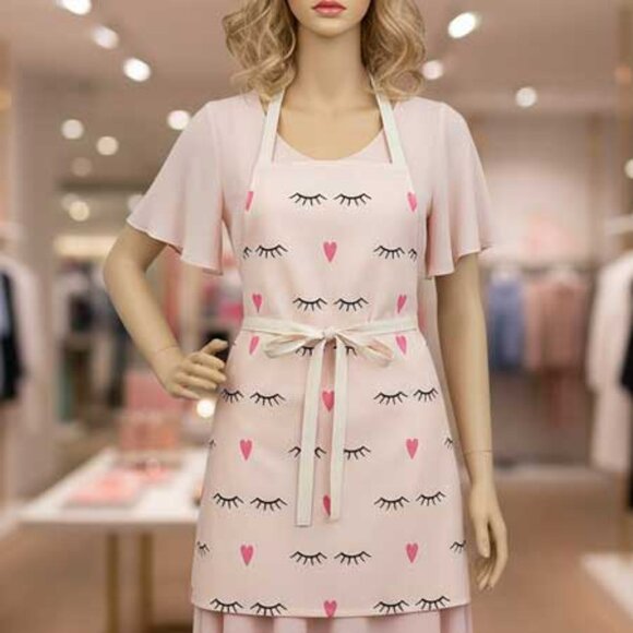  2$21 Ladies Eyelash Heart Apron - Picture 2 of 7